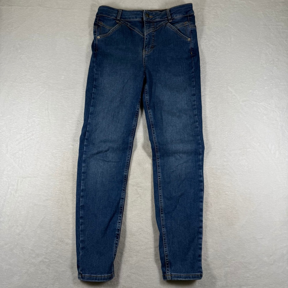 We The Free Free People Skinny Jeans Blue Western Yoke High Rise Size 29 Denim